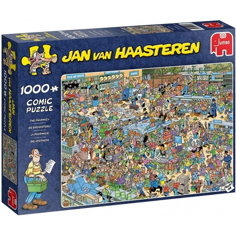 Puzzle Jan Van Haasteren - The Pharmacy Puzzle Jan Van Haasteren - The Pharmacy -Labyrinthe comic puzzle 1000 the pharmacy
