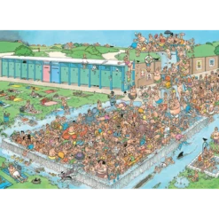Puzzle Jan Van Haasteren - Pool Pile Up -Labyrinthe comic puzzle 2000 pool pile up 1