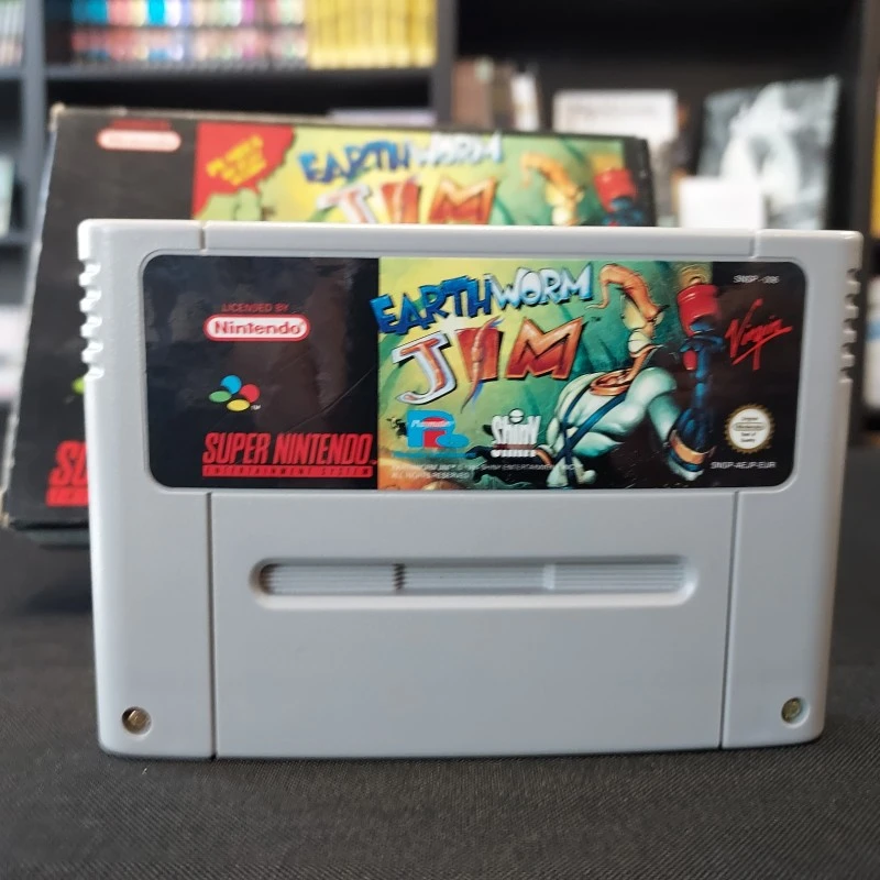 EARTHWORM JIM COMPLET PAL EUR VF SUPER NINTENDO SNES EARTHWORM JIM COMPLET PAL EUR VF SUPER NINTENDO SNES -Labyrinthe earthworm jim complet pal eur vf super nintendo snes 9