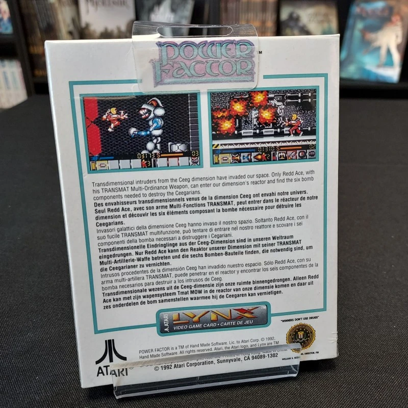 POWER FACTOR NEUF BLISTER ATARI LYNX POWER FACTOR NEUF BLISTER ATARI LYNX -Labyrinthe power factor neuf blister atari lynx 2