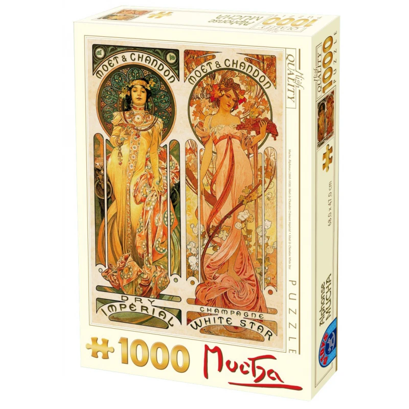 Puzzle Mucha - Moët & Chandon Puzzle Mucha - Moët & Chandon -Labyrinthe puzzle mucha moet chandon