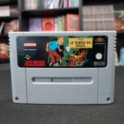 TINTIN LE TEMPLE DU SOLEIL CARTOUCHE SEULE FAH SNES